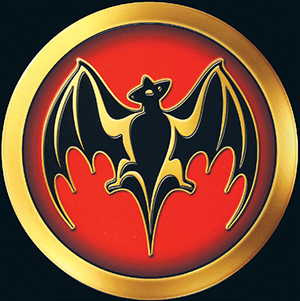 The Bacardi company emblem—a bat—is considered a symbol of good health, fortune, and family unity. This iteration dates from 2002–2005.BACARDI LTD.