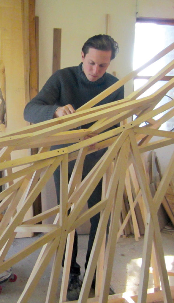 Kurtz at work in his studio. KURTZ STUDIO