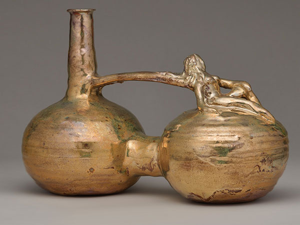 Beatrice Wood (1893–1998), Untitled, Earthenware with gold luster glaze, 1987 | GIFT OF THE NORA ECCLES TREADWELL FOUNDATION