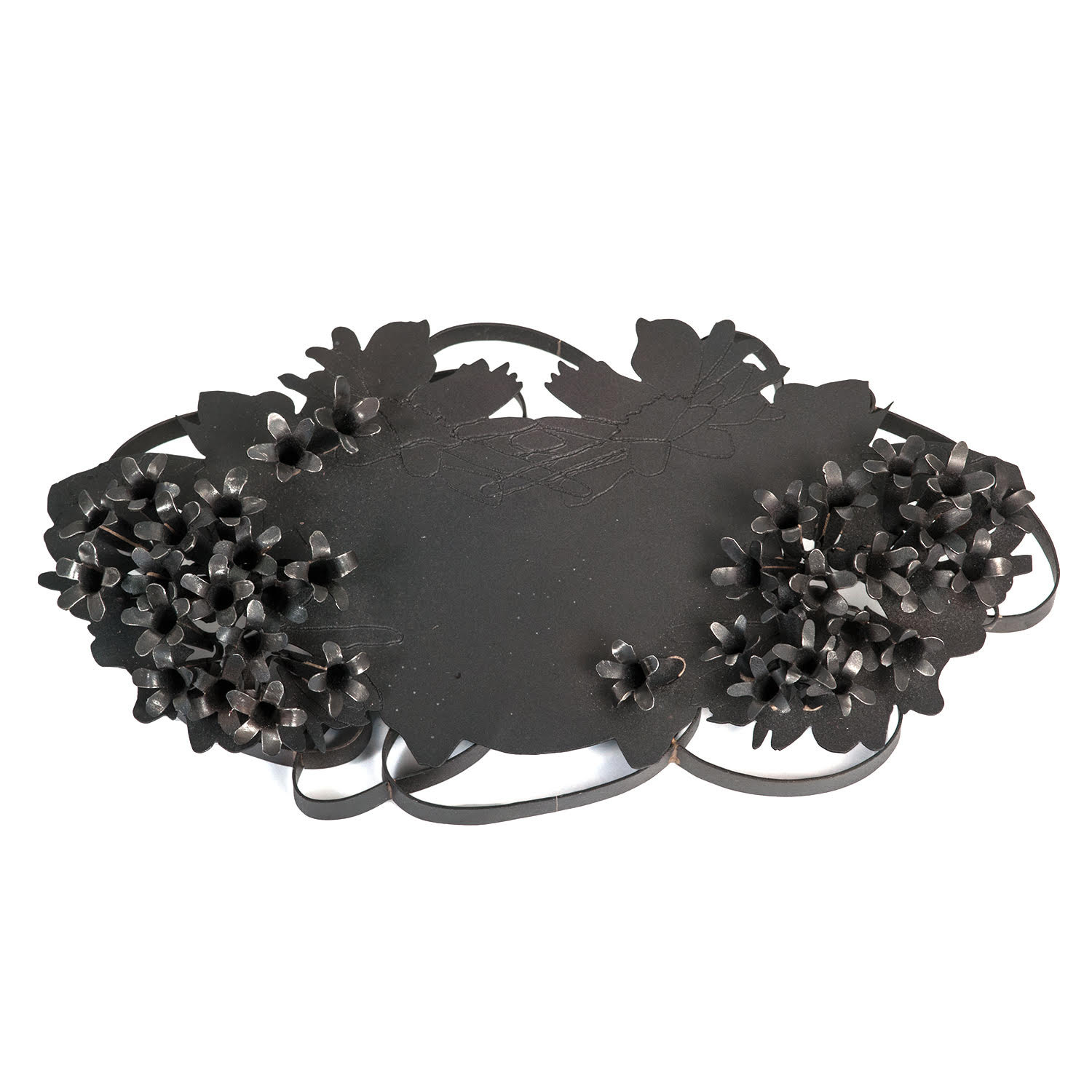 Sondra Sherman, <em>Rorschach Corsage: Valeriana II</em>, Brooch, 2015, Steel, 4 ”H x 6”W x 1.5”D photo credit: D. Nicole Hills