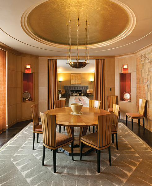 Bowl (For a Timeless House) in the dining room of Saarinen House at Cranbrook, during Ruhwald’s 2013 exhibition there titled The Anatomy of a Home. CRANBROOK ART MUSEUM/ TIM THAYER AND R.H. HENSLEIGH PHOTOS