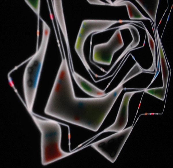 Marcus drew from his training as a painter but used light as a medium to create the pieces for the 2007 exhibition LIGHTWORKS at Phillips de Pury. | STUDIO MARCUS TREMONTO