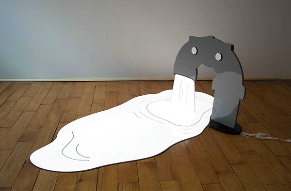 Marcus Tremonto shifts attitudes and aesthetics, often using cutting-edge technology to realize playful products. In 2010, for the ground-breaking SoHo design gallery Moss, he created a collection of pieces that looked like cartoons come to life, including Flor and Pipe Spill, inspired by a water pipe outside the Greene Street store. | STUDIO MARCUS TREMONTO