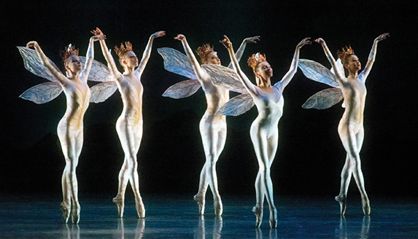 Oka Doner designed shimmering costumes and scenery for the Miami City Ballet’s 2016 production of A Midsummer Night’s Dream, with choreography by George Balanchine. | GEORGE BALANCHINE TRUST/ GENE SCHIAVONE PHOTO