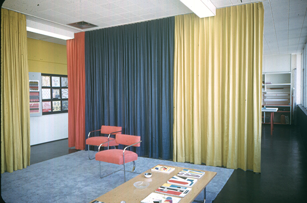 Office and studio of designer Alvin Lustig, Los Angeles, designed by Lustig, 1947.