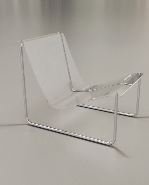 W chair, V line lounge set, 2010, acrylic.
