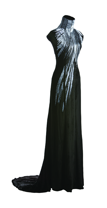 alexander mcqueen black gown